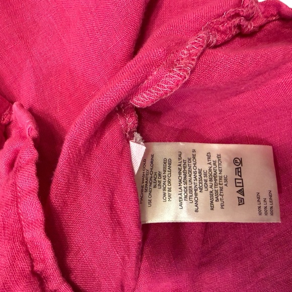 Anthropologie Pilcro 100% Linen Oversized button up blouse shirt size XL - Picture 6 of 8